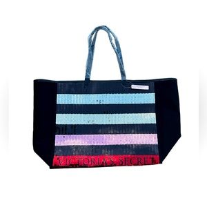 Victoria’s Secret 2017 Black Friday Tote Bag / Purse with Sequins - NWT
